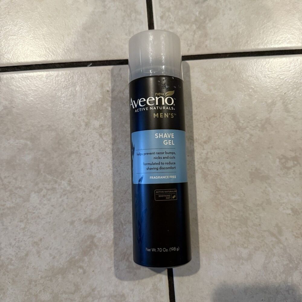 Aveeno Active Naturals Mens Shave Gel 7 oz Fragrance Free Discontinued MULTI Men
